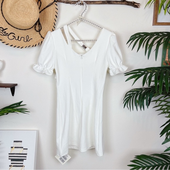 J.ING White Mini Dress with Bow - Picture 10 of 10